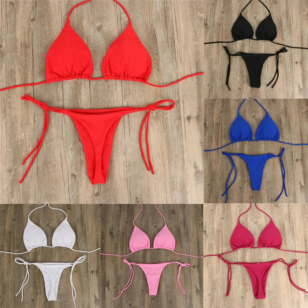 Thong Bikini Set