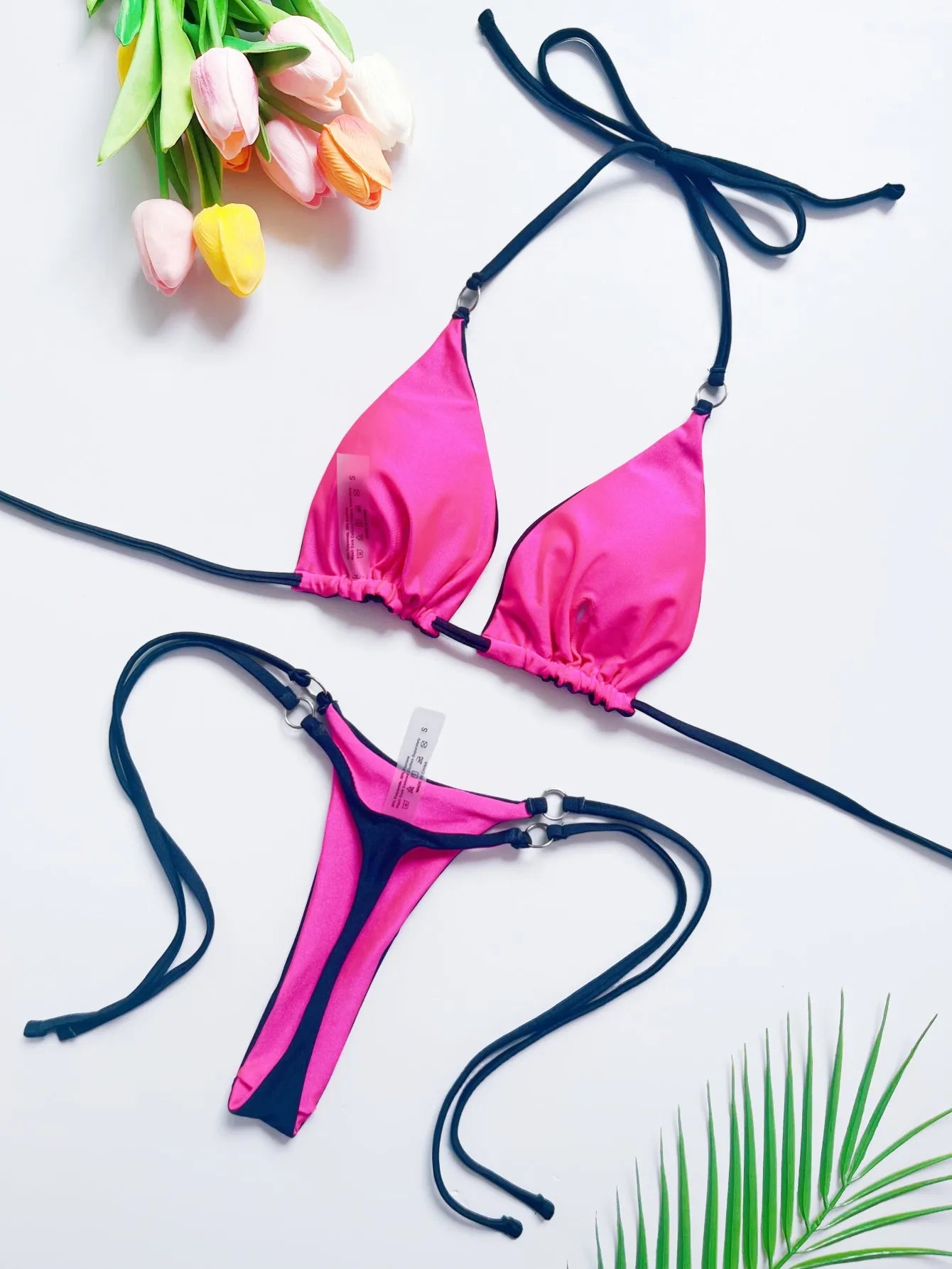 RUOTONSEPT 2024 New Sexy SolidBandage Bikini Set Women's Swimsuit Two-piece Triangle Swimwear Bathing Suit Brazilian Biquinis