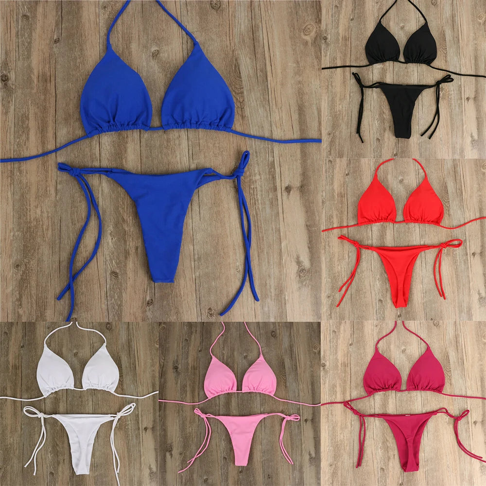 Thong Bikini Set