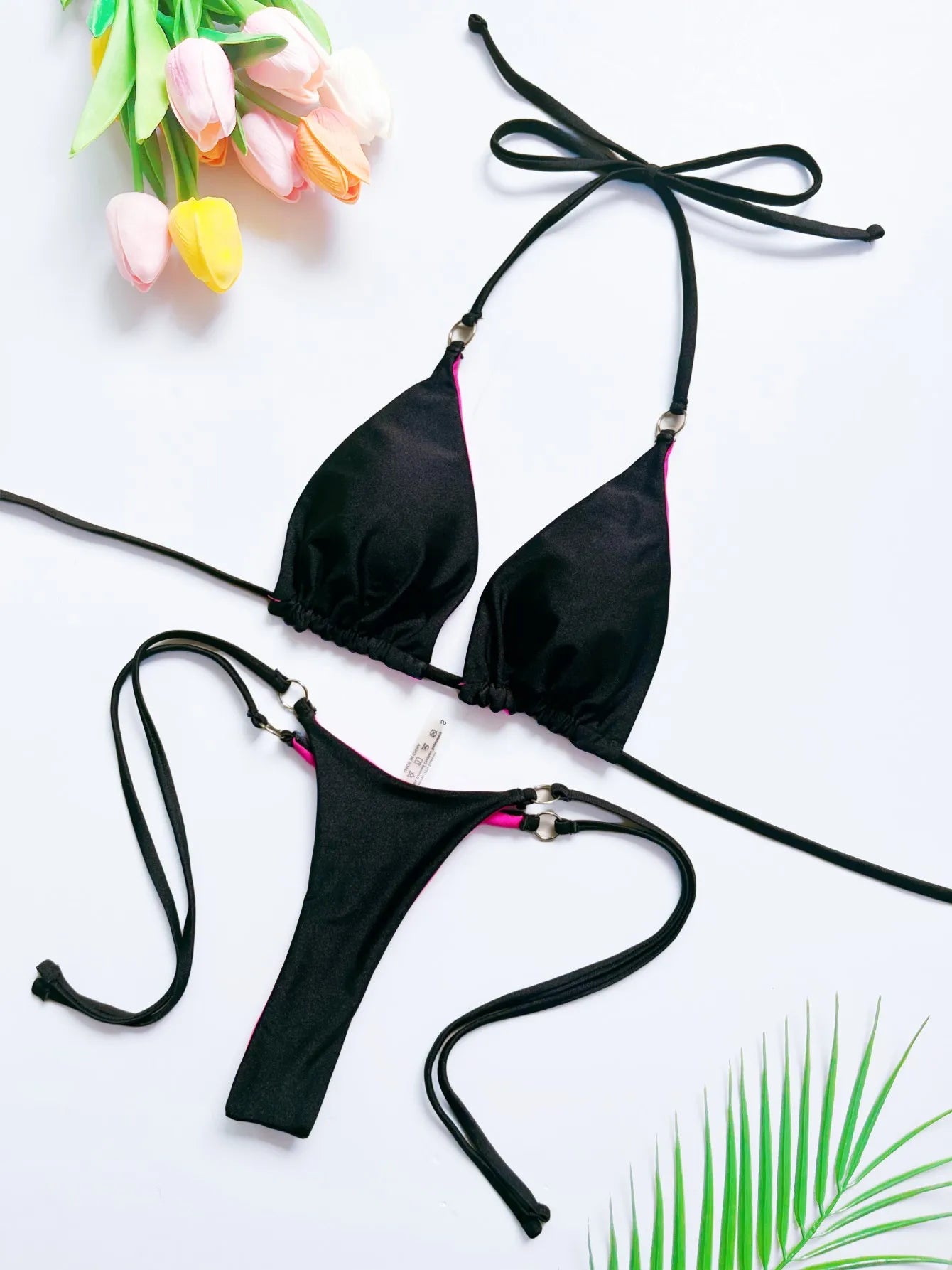 RUOTONSEPT 2024 New Sexy SolidBandage Bikini Set Women's Swimsuit Two-piece Triangle Swimwear Bathing Suit Brazilian Biquinis